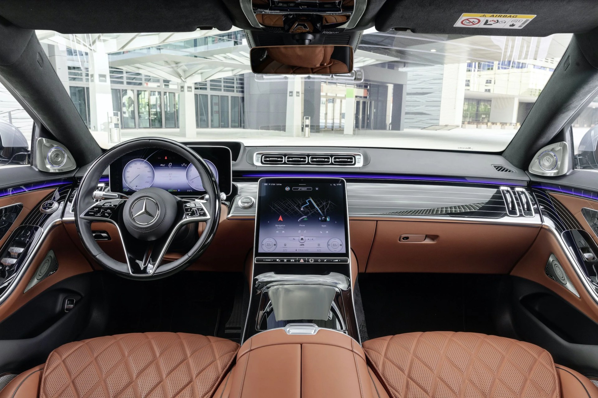 mercedes benz s klasse, 2020, outdoor, interieur leder nappa sienabraun  mercedes benz s class, 2020, outdoor, interior leather siena brown