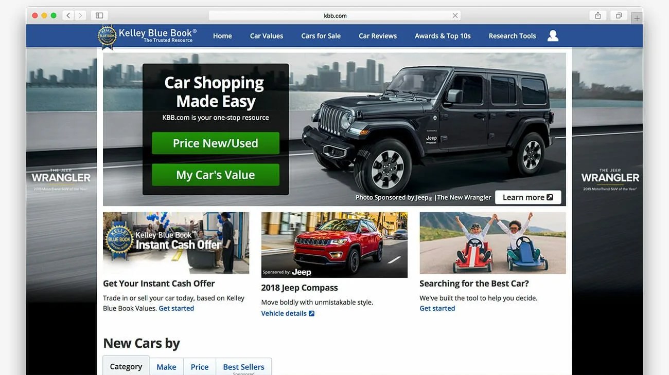 best used car websites gear patrol kbb
