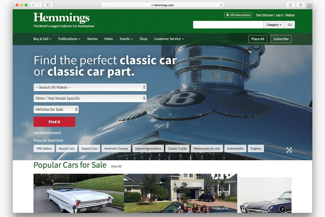 best used car websites gear patrol hemmings