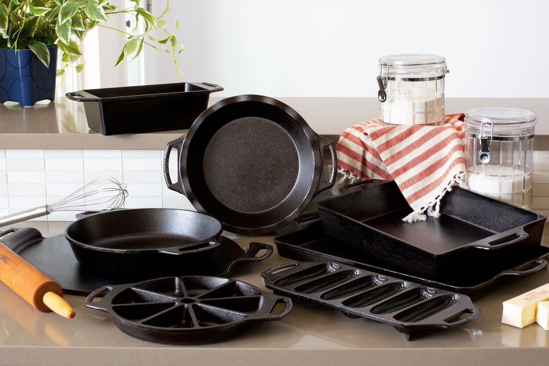 range of cast iron bakeware