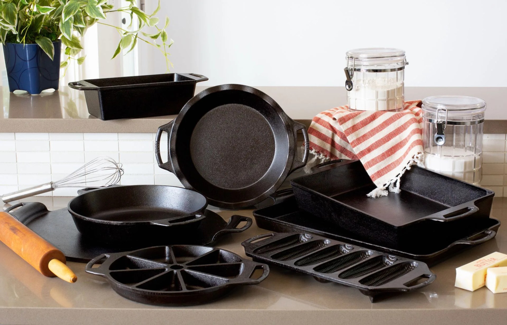range of cast iron bakeware