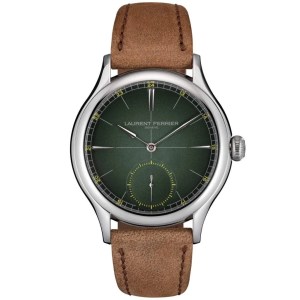 green watch on white background
