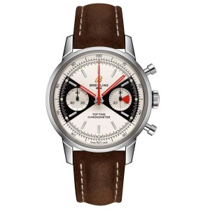 chronograph watch with retro dial