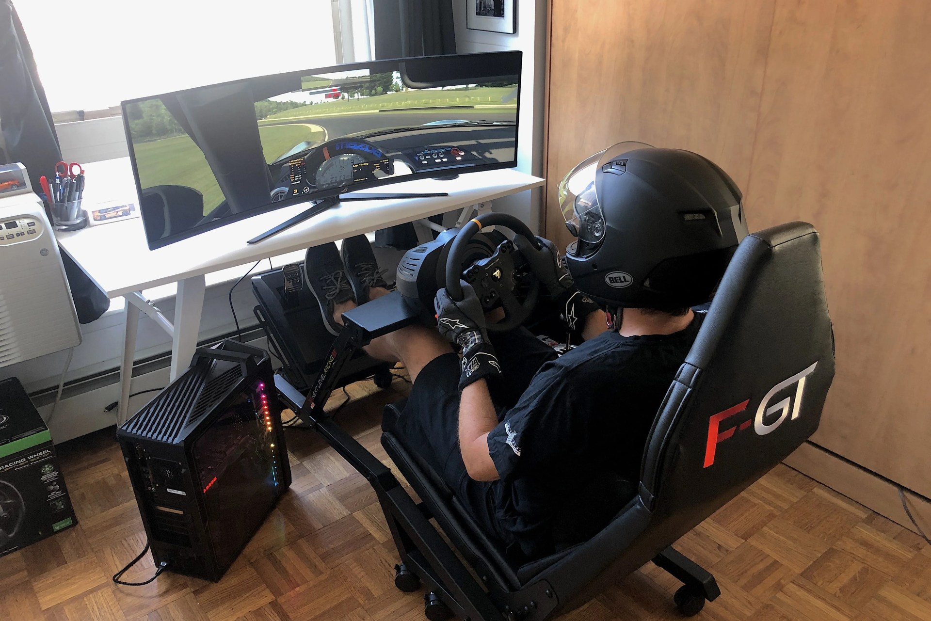 iracing racing video game rig setup best