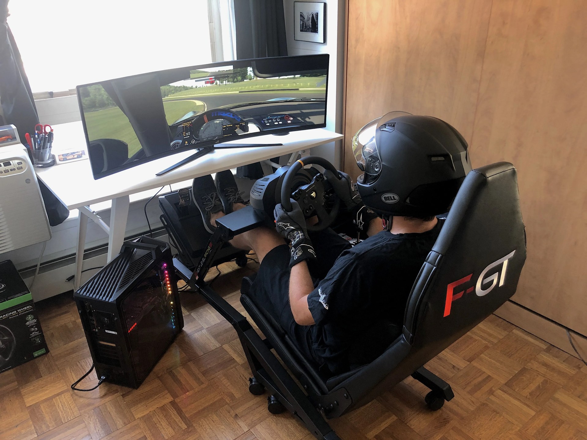 iracing racing video game rig setup best