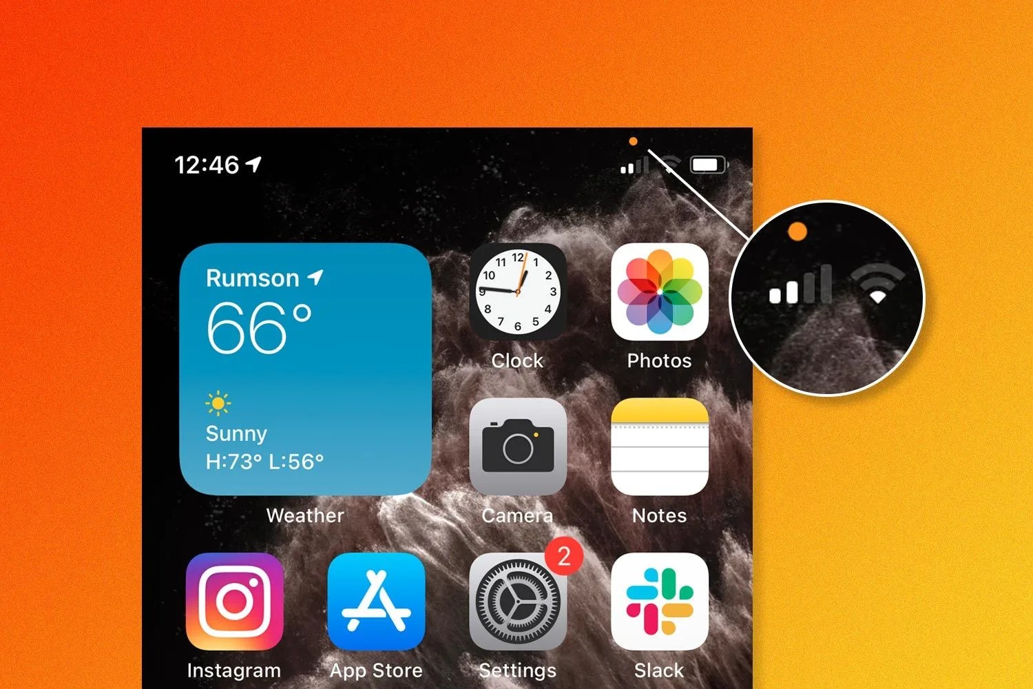 ios 14 orange