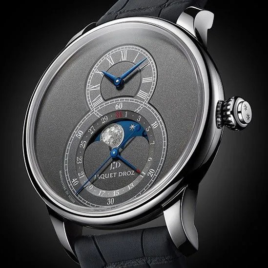 jaquet droz grande seconde moon anthracite watch