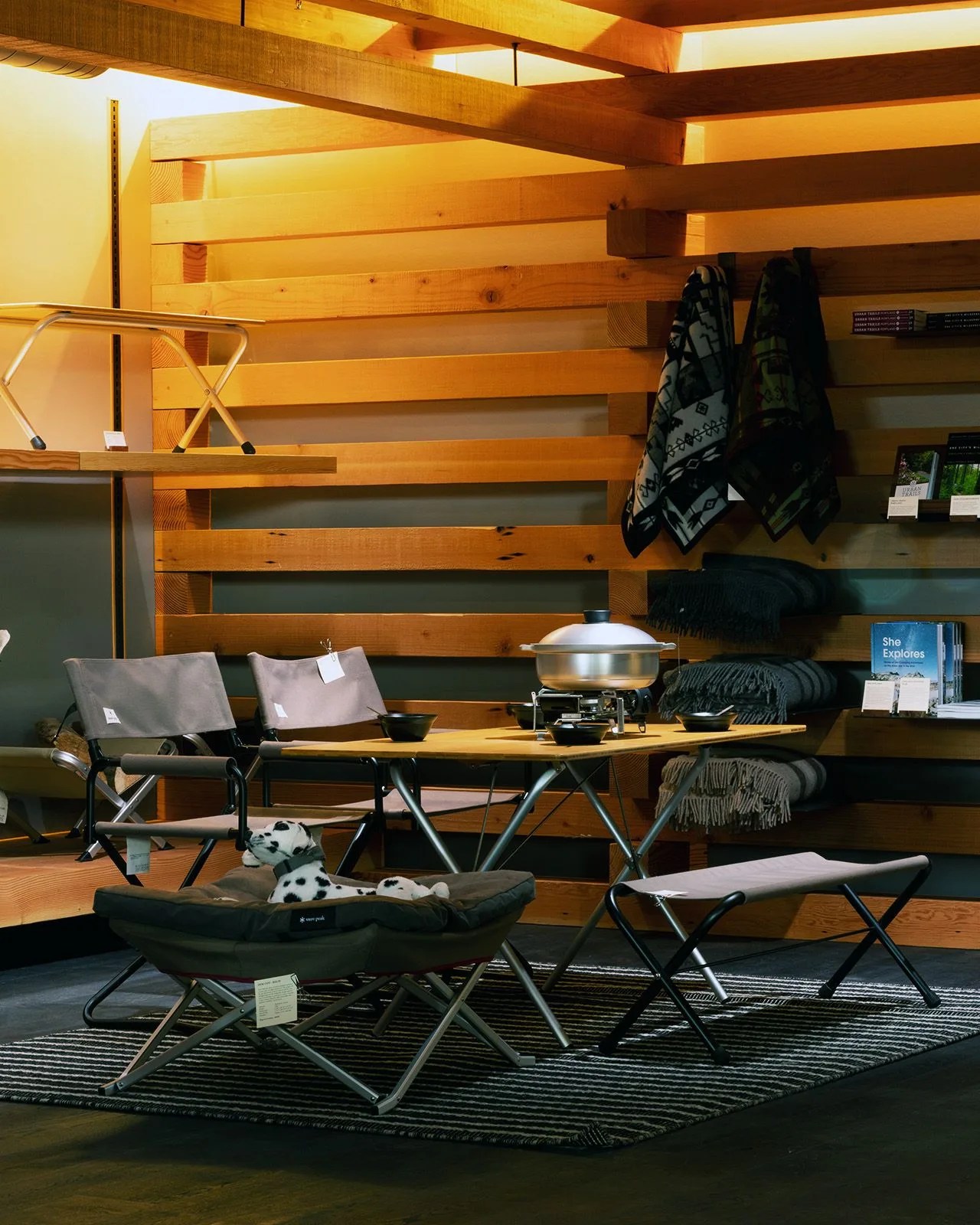 snow peak camp setup