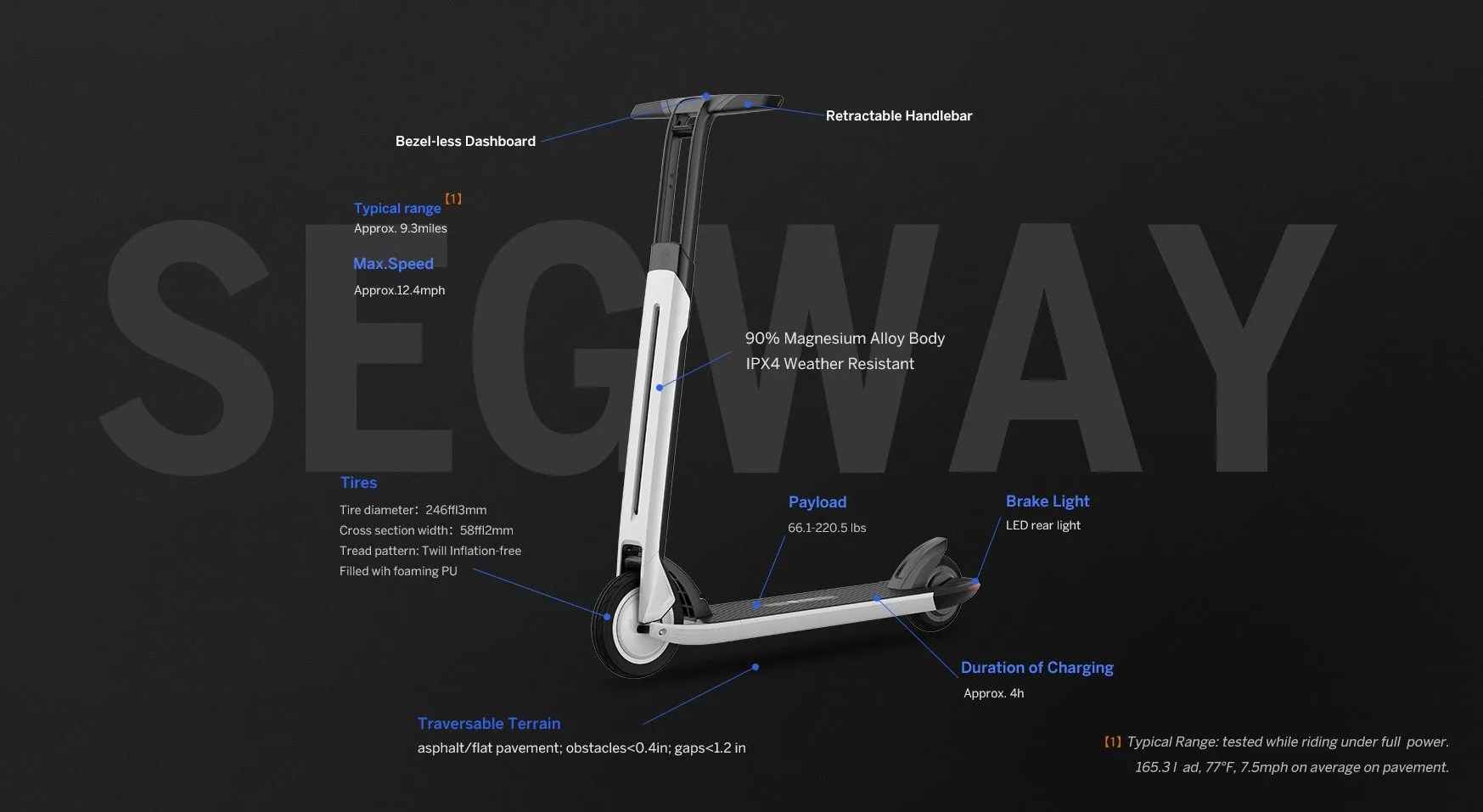 segway kick scooter t15