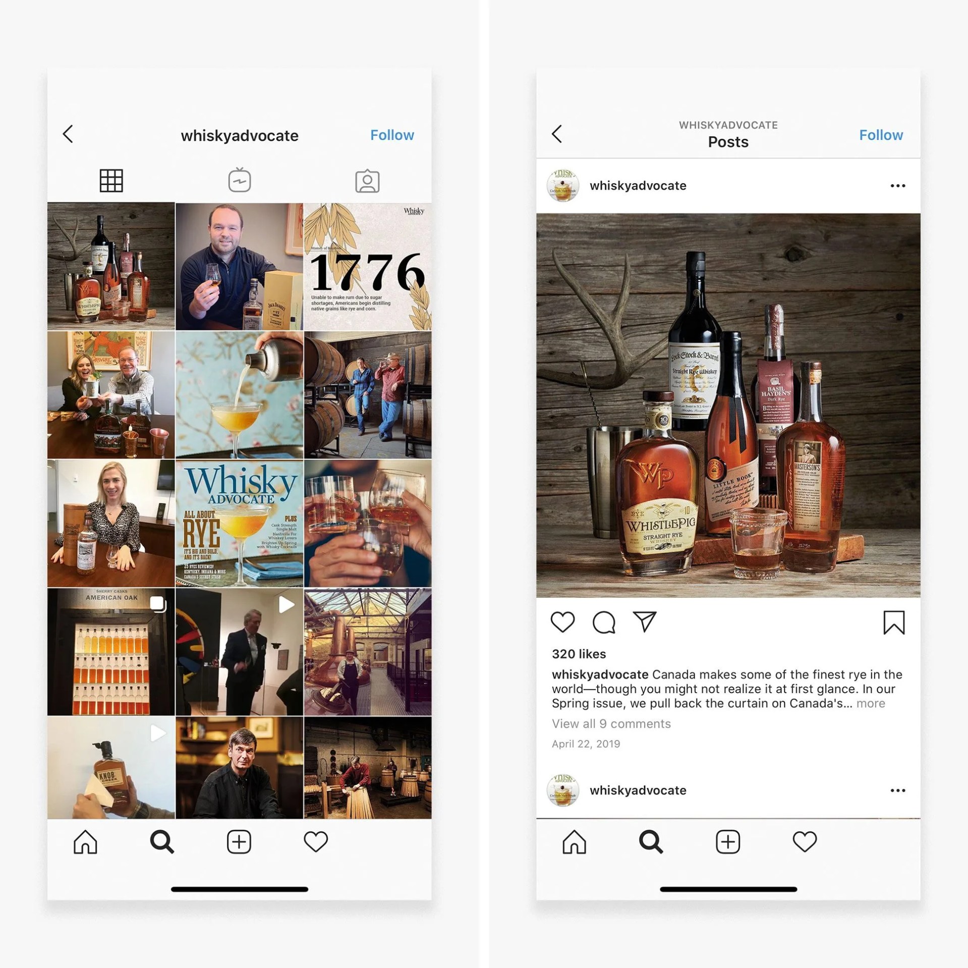 whisky accounts to follow on instagram