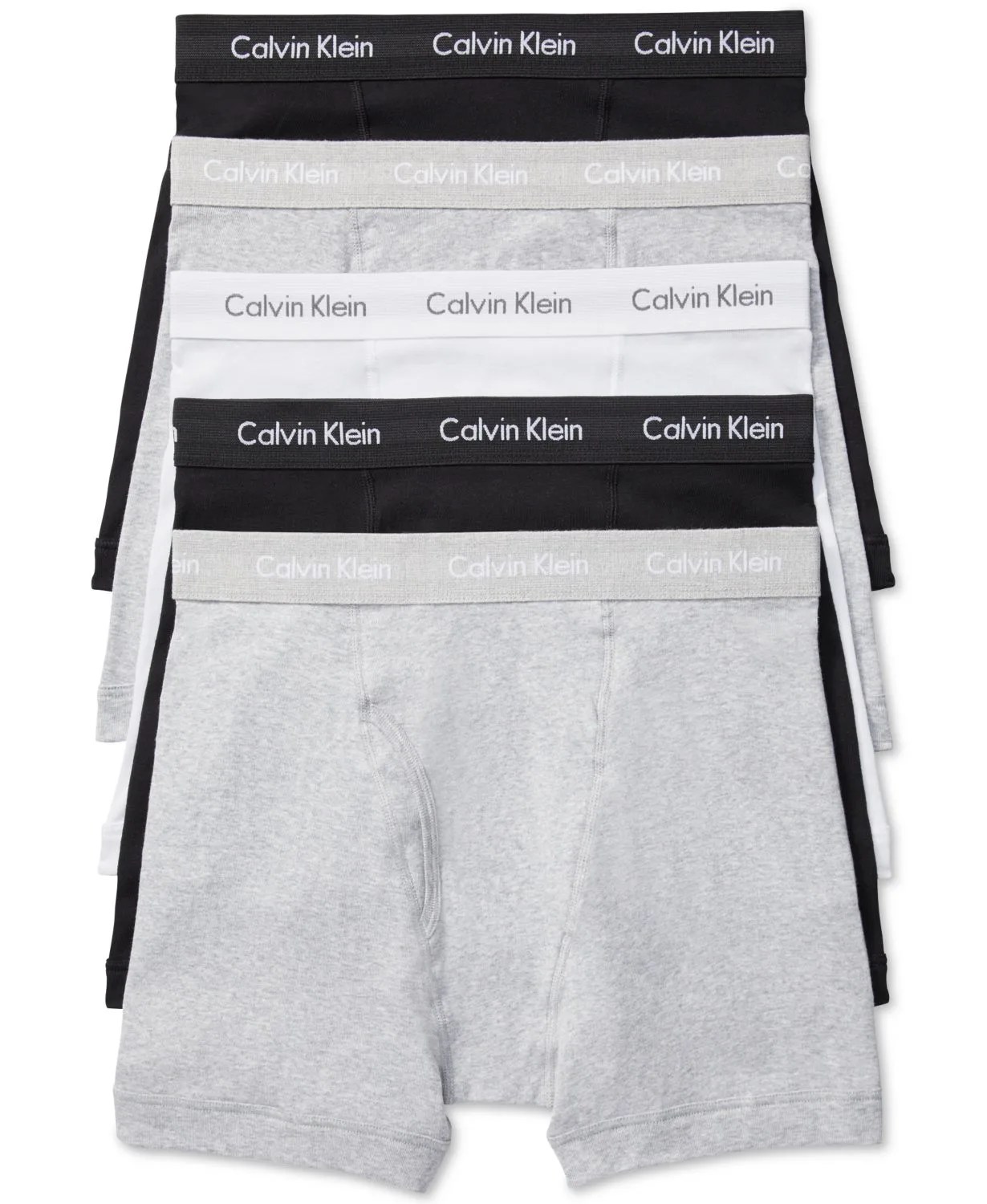 A 5-pack of cotton boxer briefs