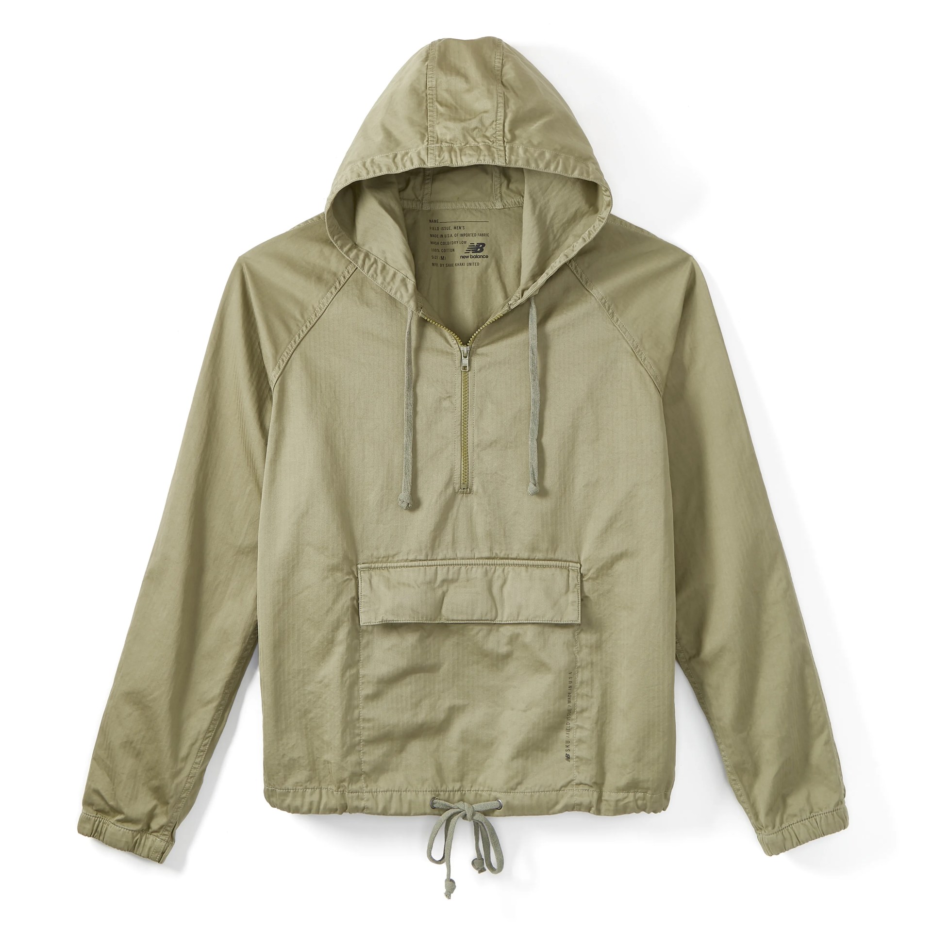 a tan anorak