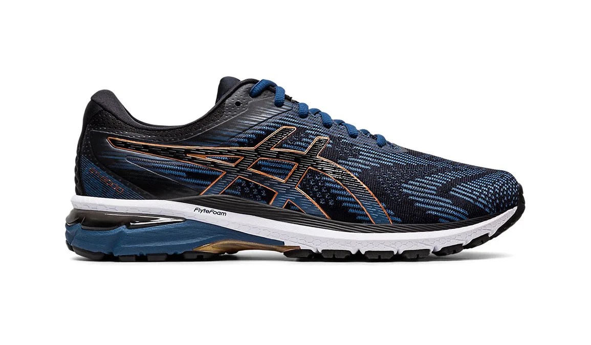 A running shoe