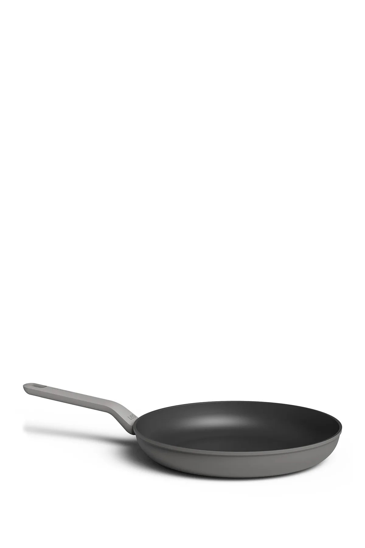 A gray frying pan