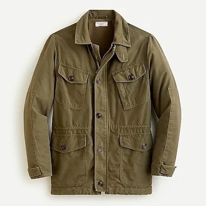An olive field jacket