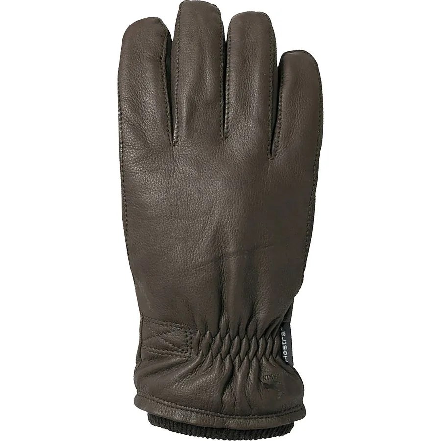A brown leather glove