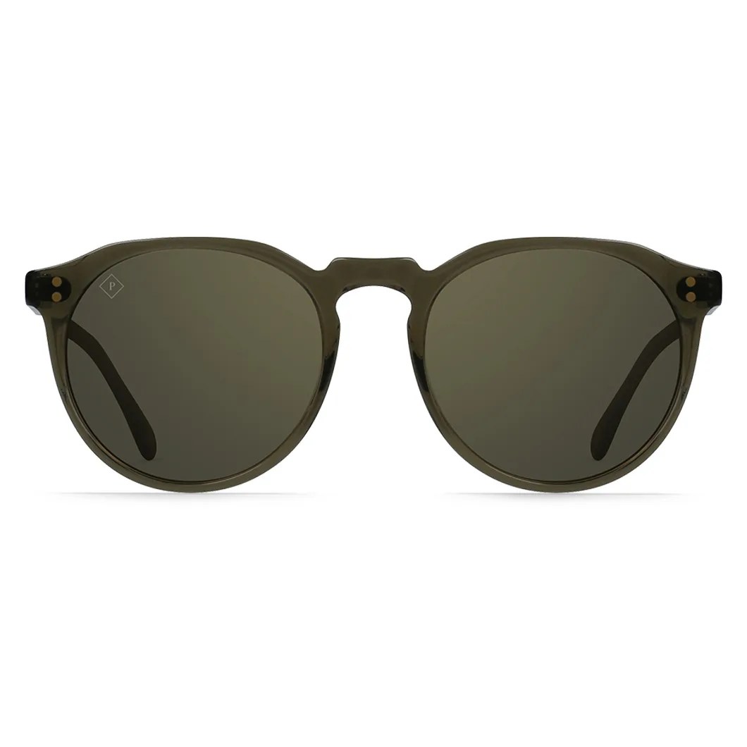 A pair of brown sunglasses