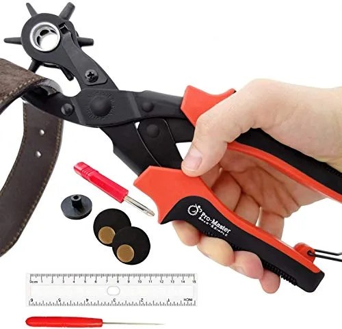 hole puncher with orange handles