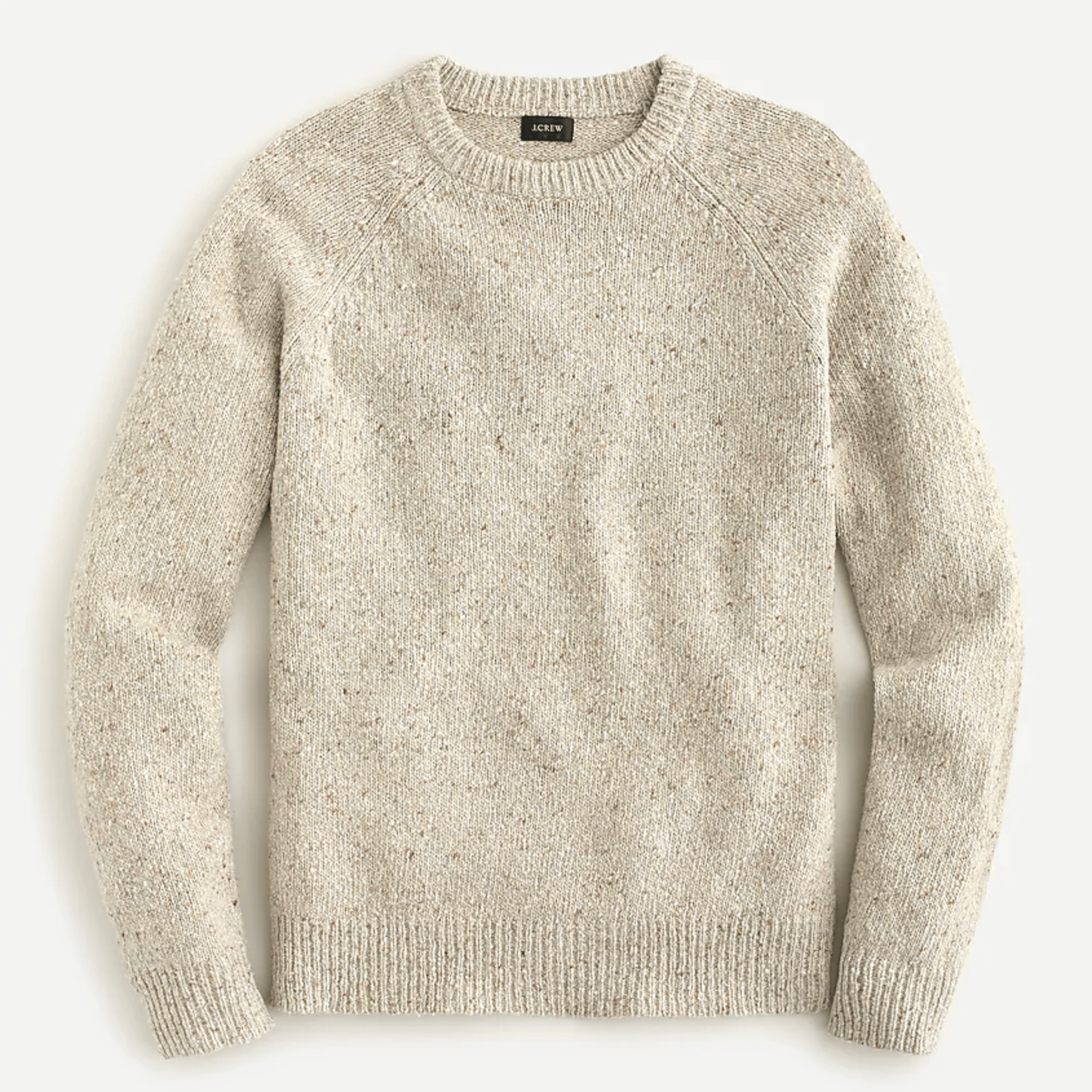 An oatmeal colored sweater