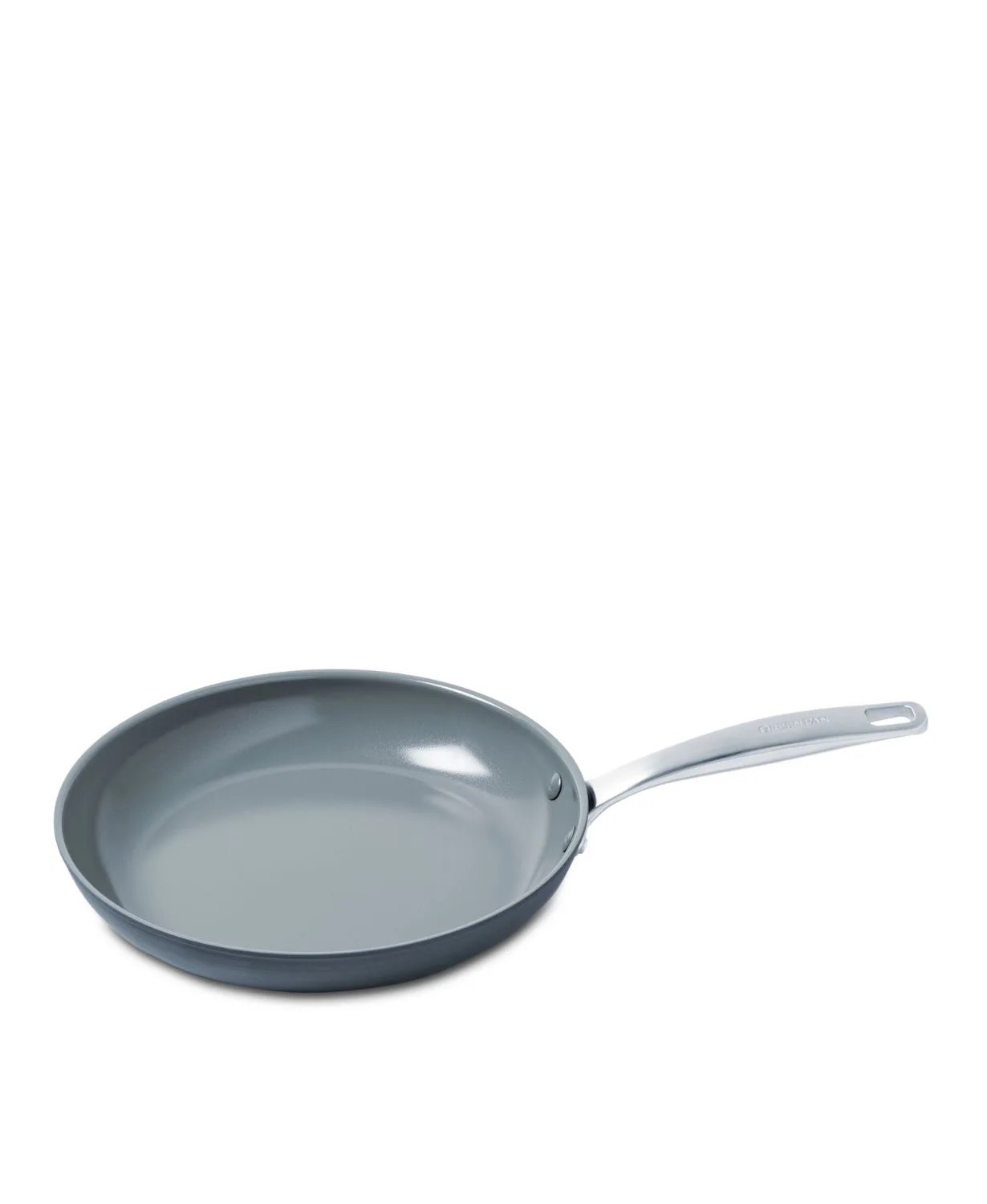 A gray skillet