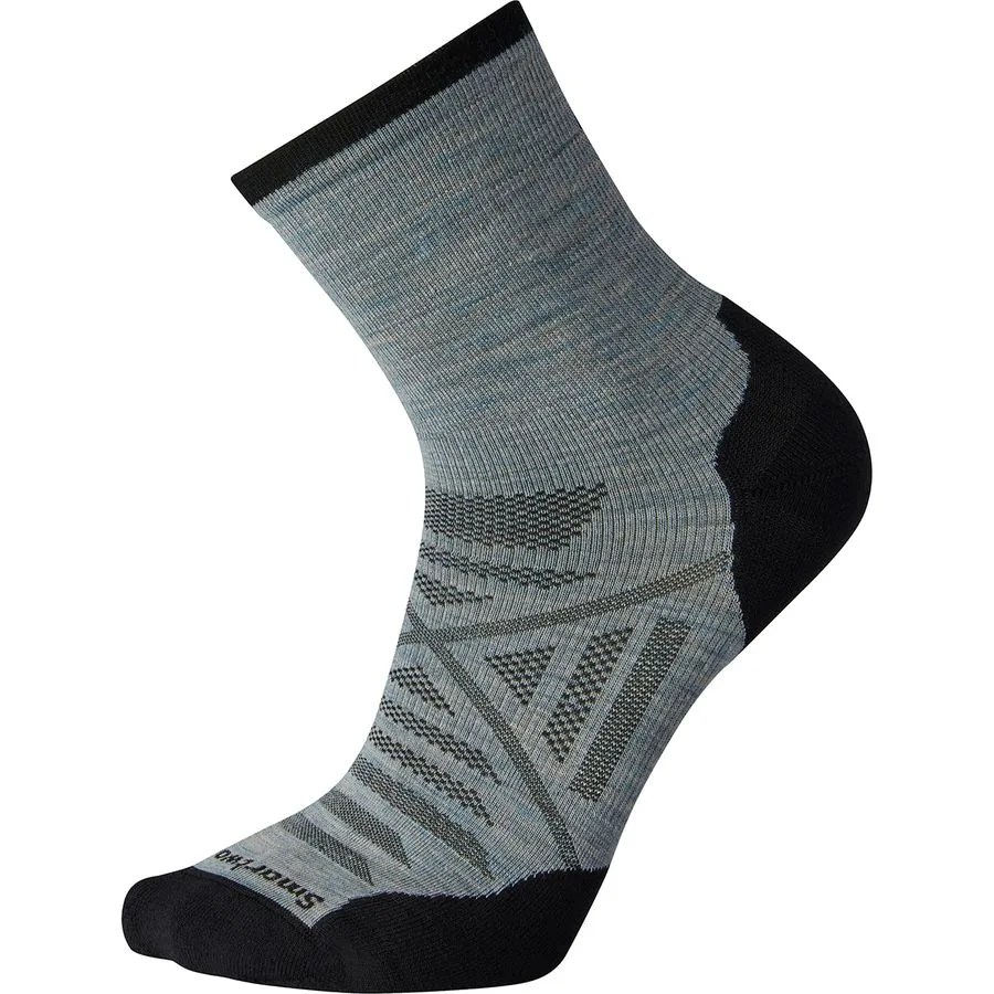 A crew and black mid crew sock