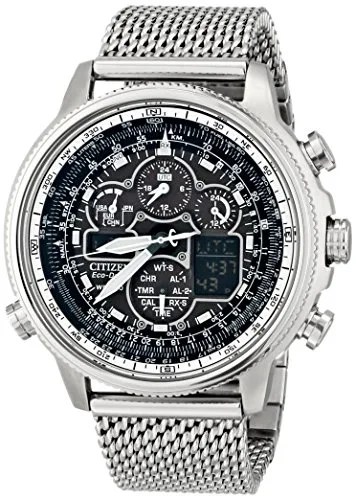 Citizen Eco-Drive Men's JY8030-83E Navihawk A-T Analog Display Silver Watch