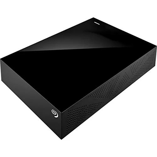 A black seagate hard drive