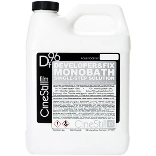 A bottle of chemistry for developing black and white film