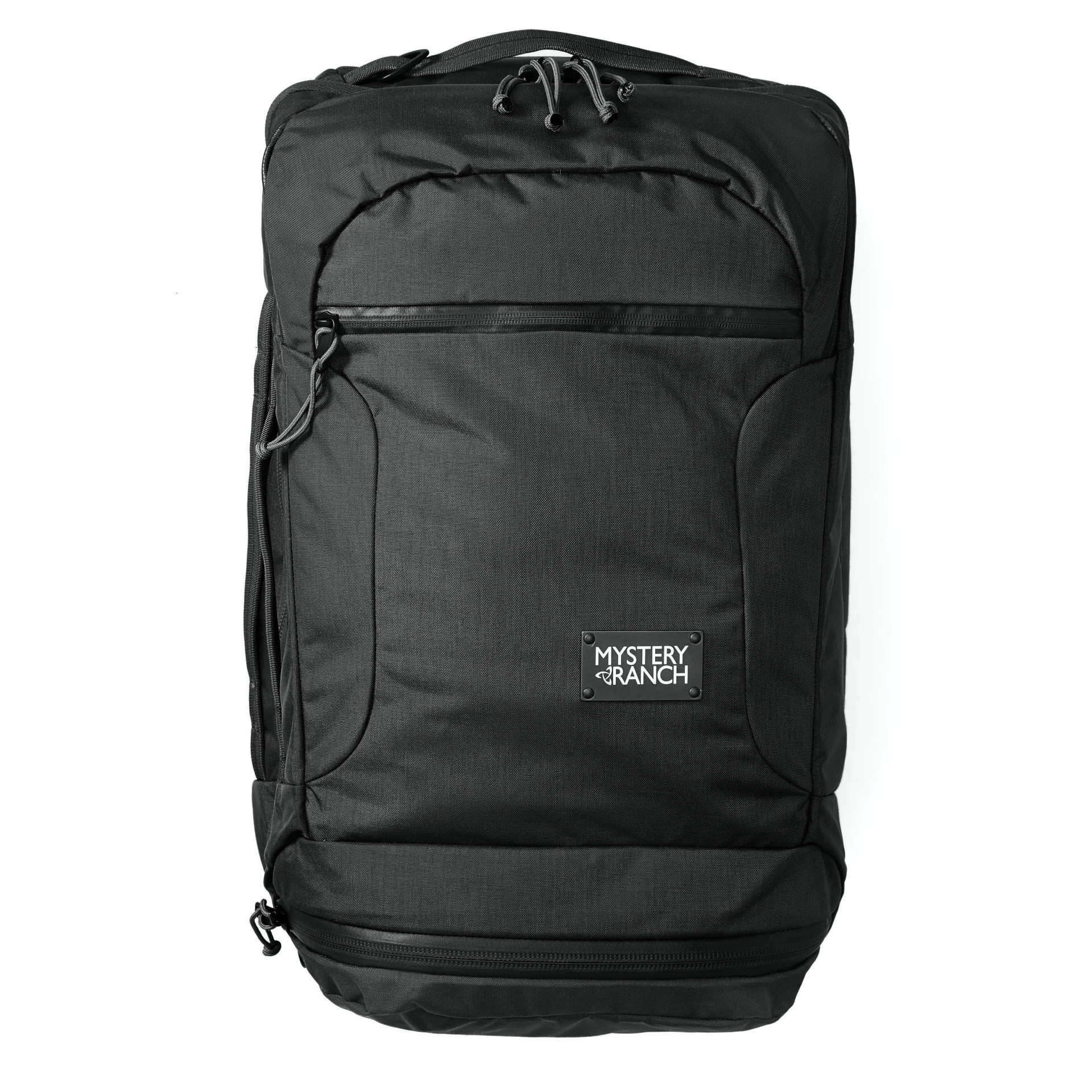 A black backpack