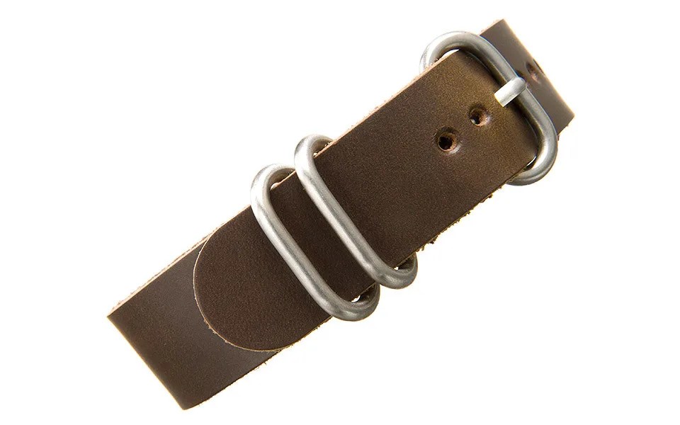 leather nato style watch strap