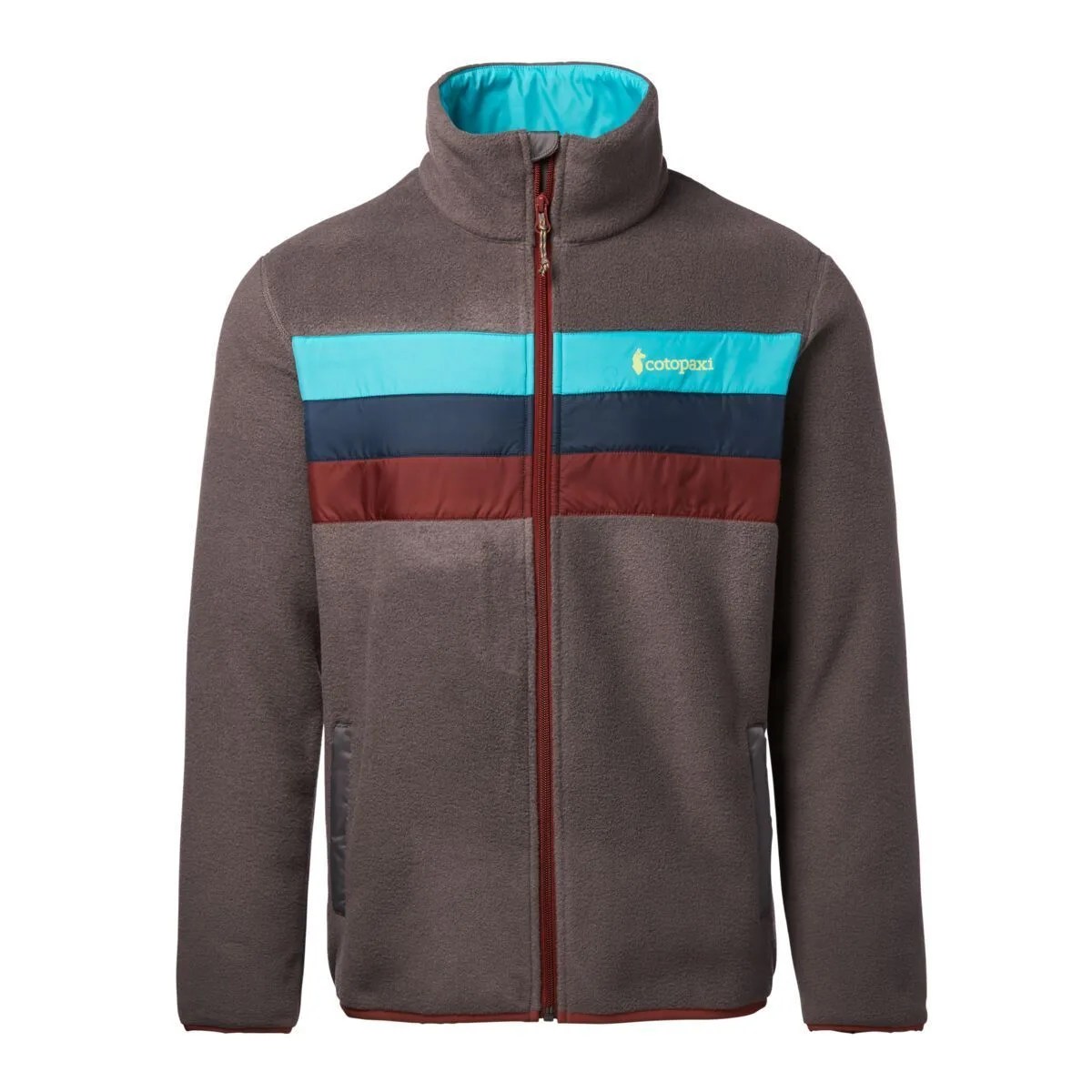 A fleece zip-up jacket
