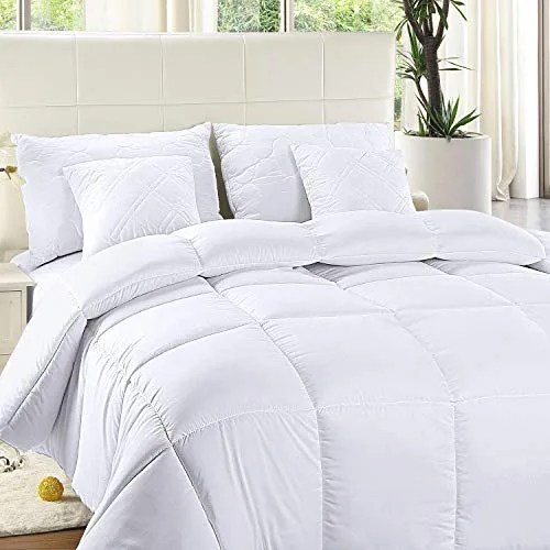 comforter on bed