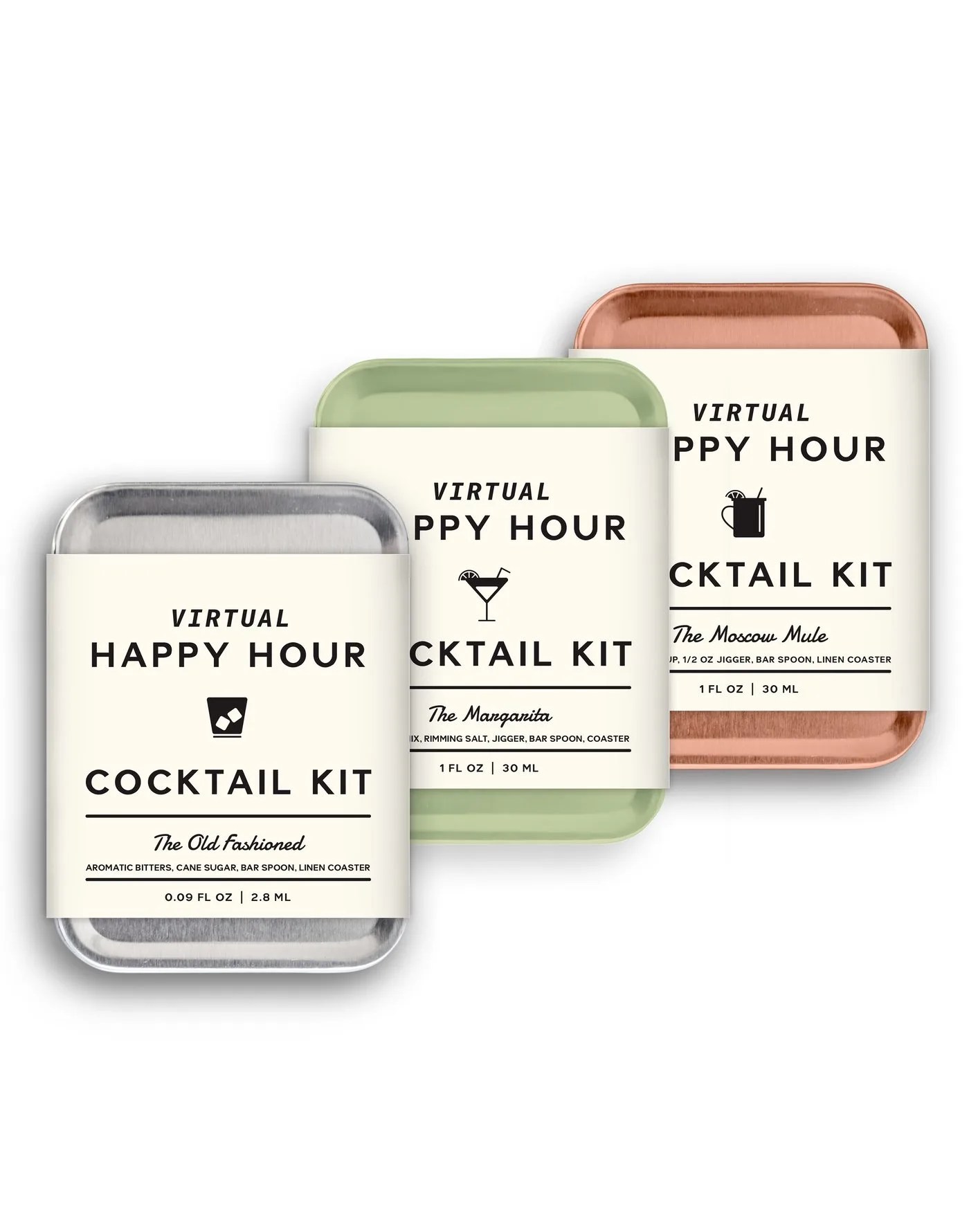 trio of cocktail kits