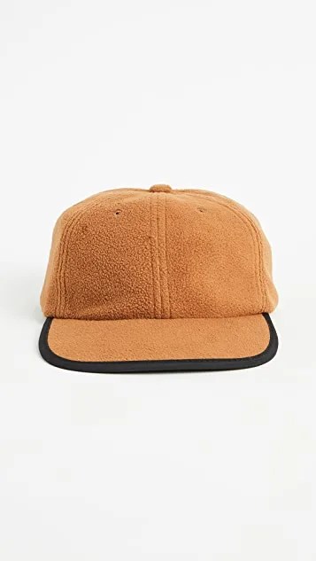 A fleece ball cap