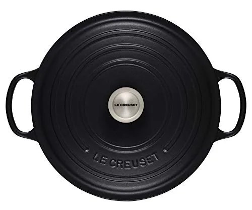 A black Dutch oven