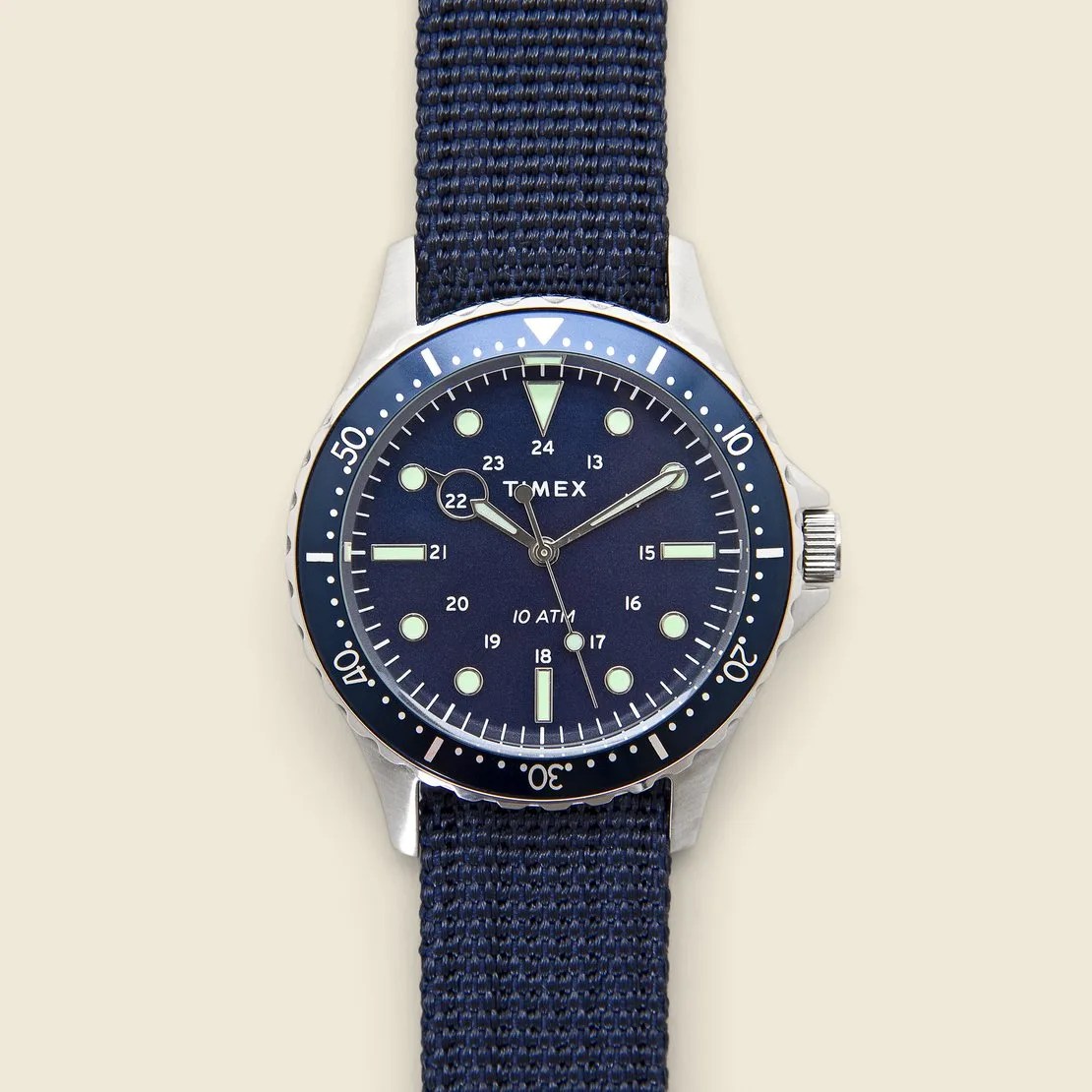 blue dive style watch