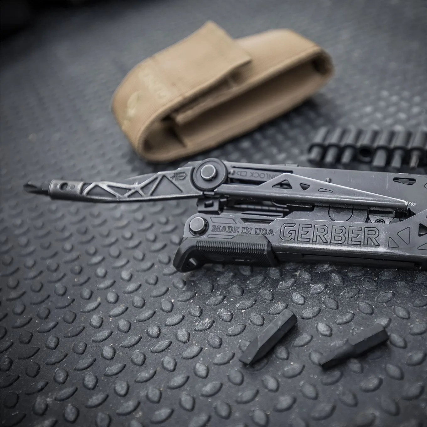 a black multi tool