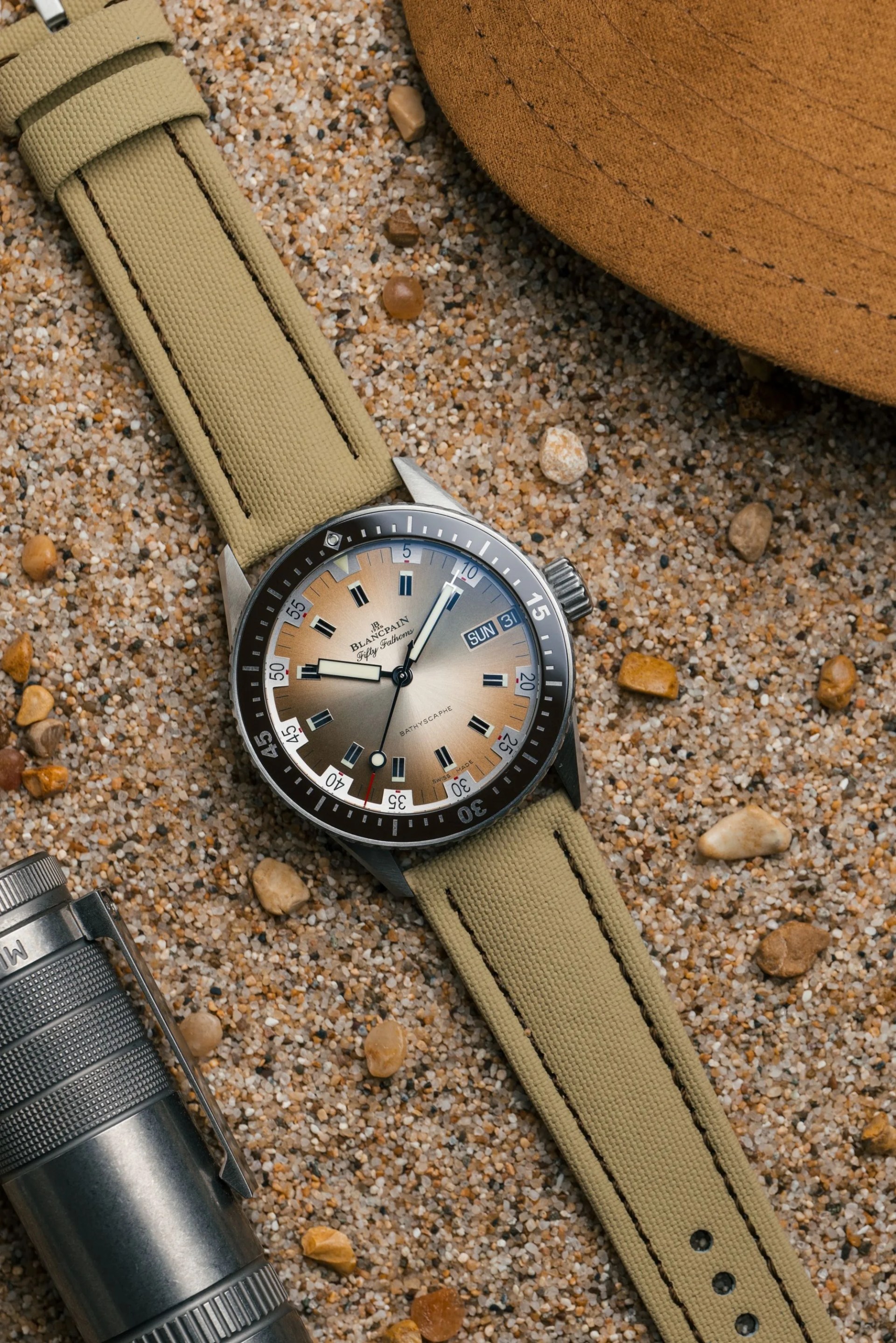 blancpain bathyscaphe day date desert edition lead