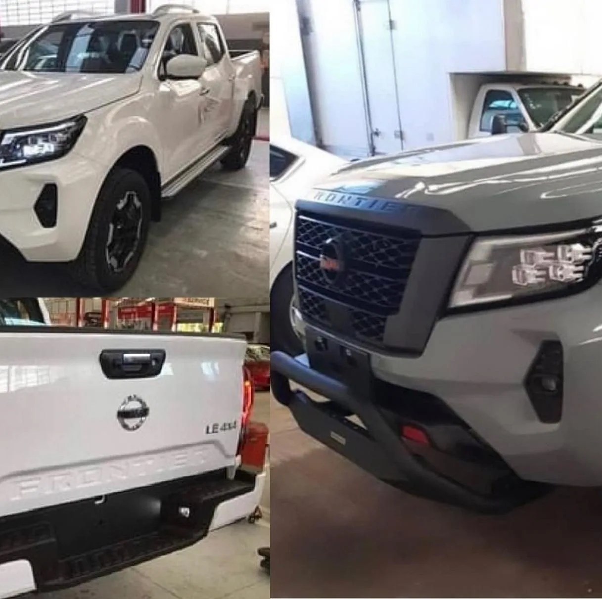 new nissan frontier leaked photo collage