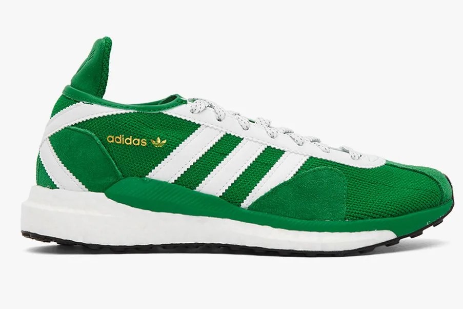 green sneakers