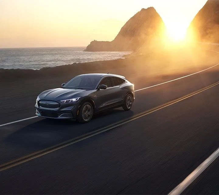 ford mustang mach e sunset
