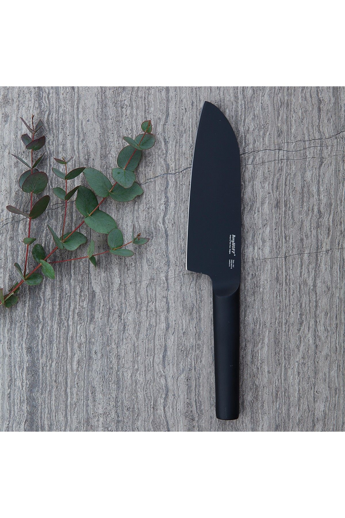 a black chef's knife