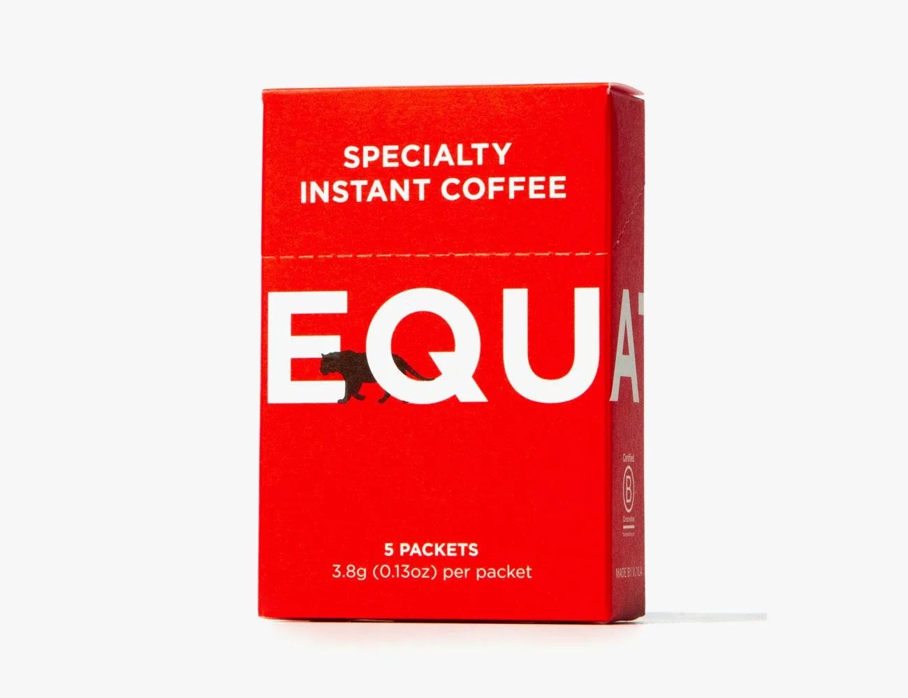a red box of instant coffee