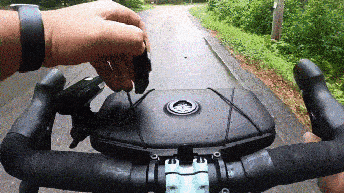 the handlebar bag