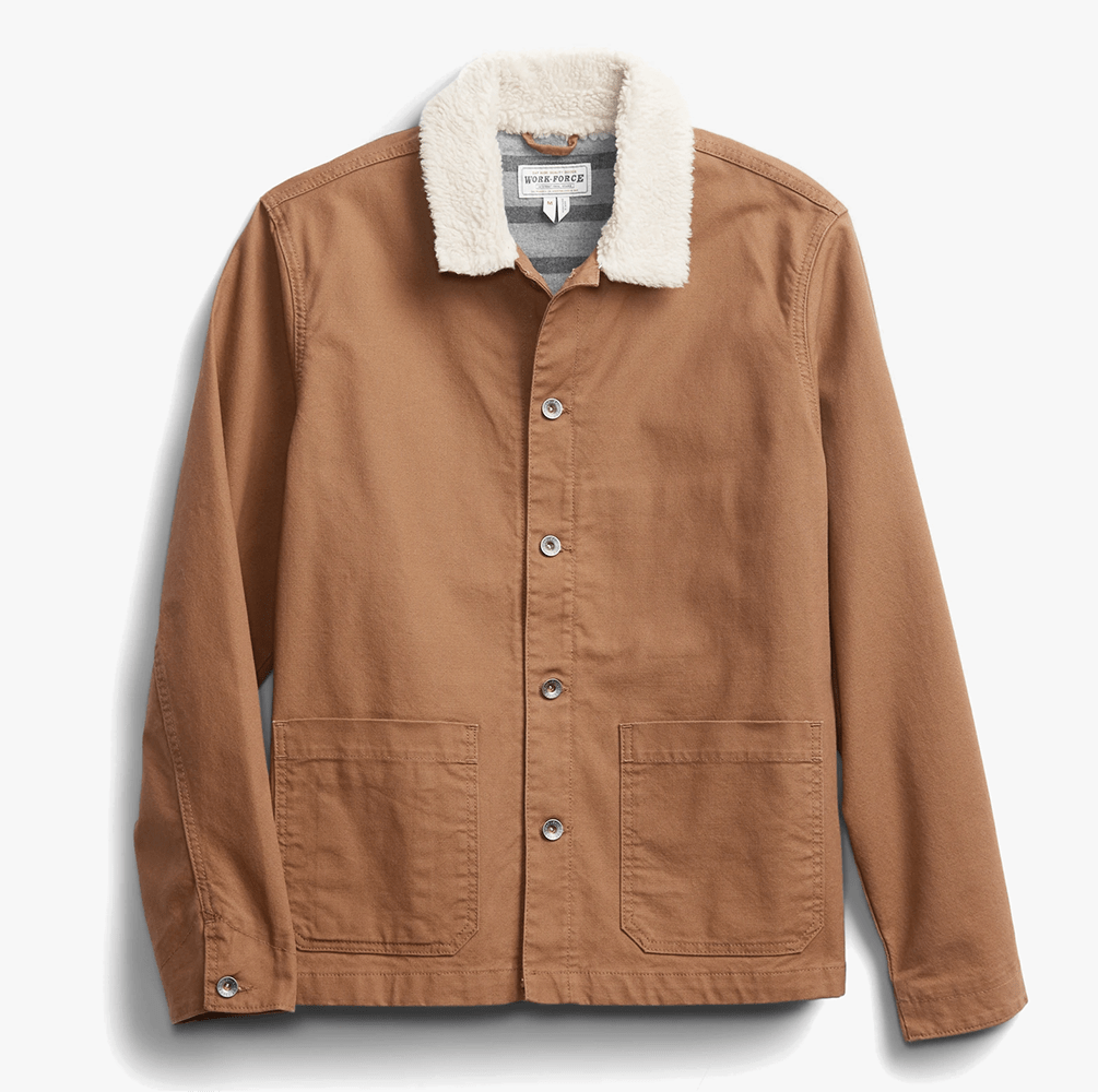 gap workforce sherpa collection jacket