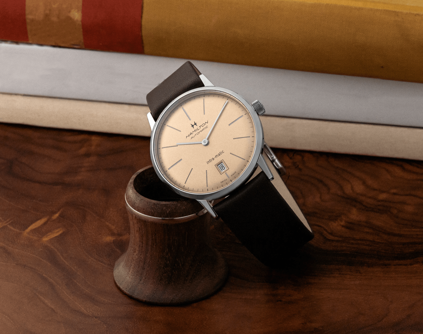 hamilton x hodinkee intra matic champagne lead