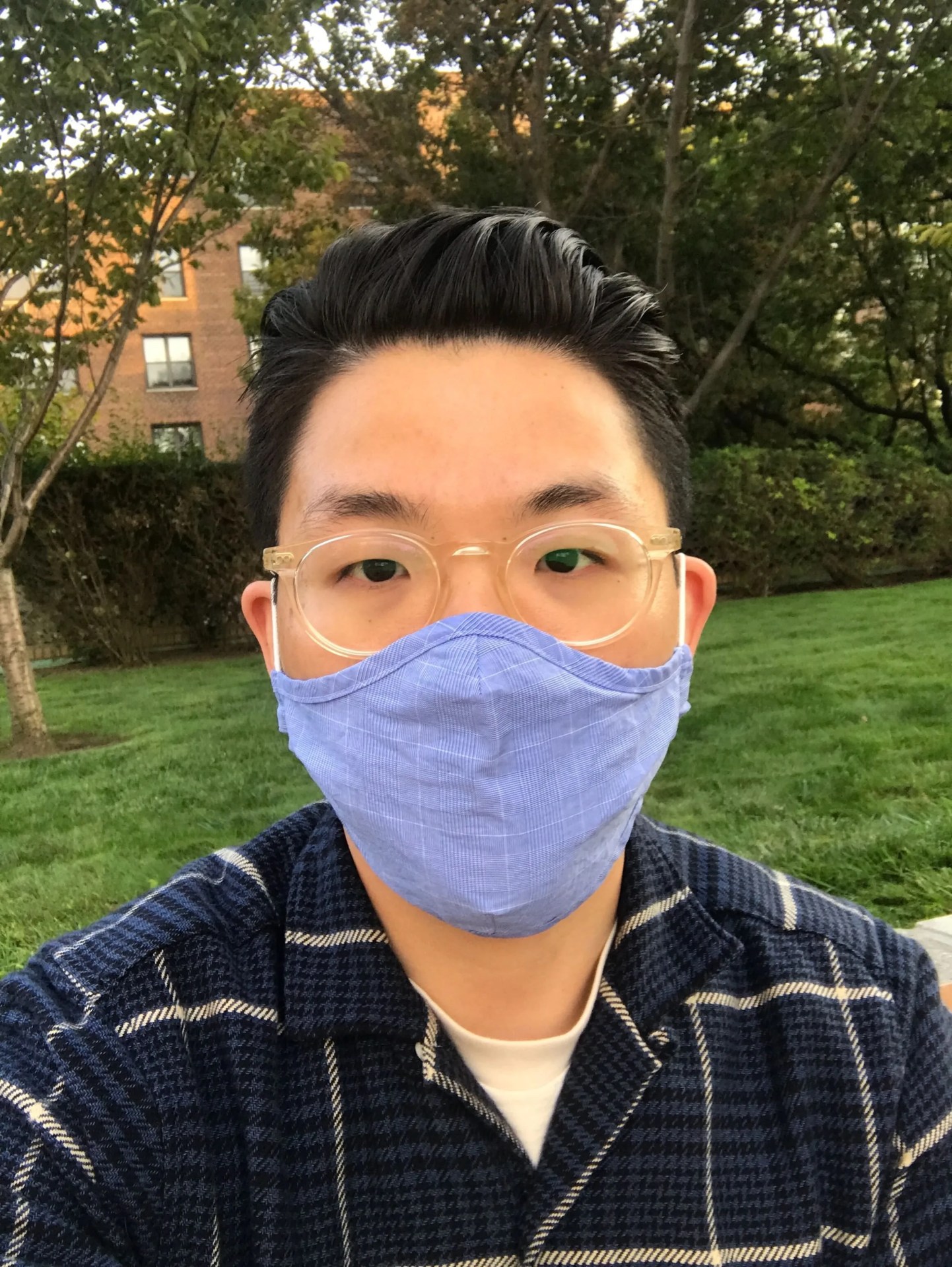 person wearing face mask