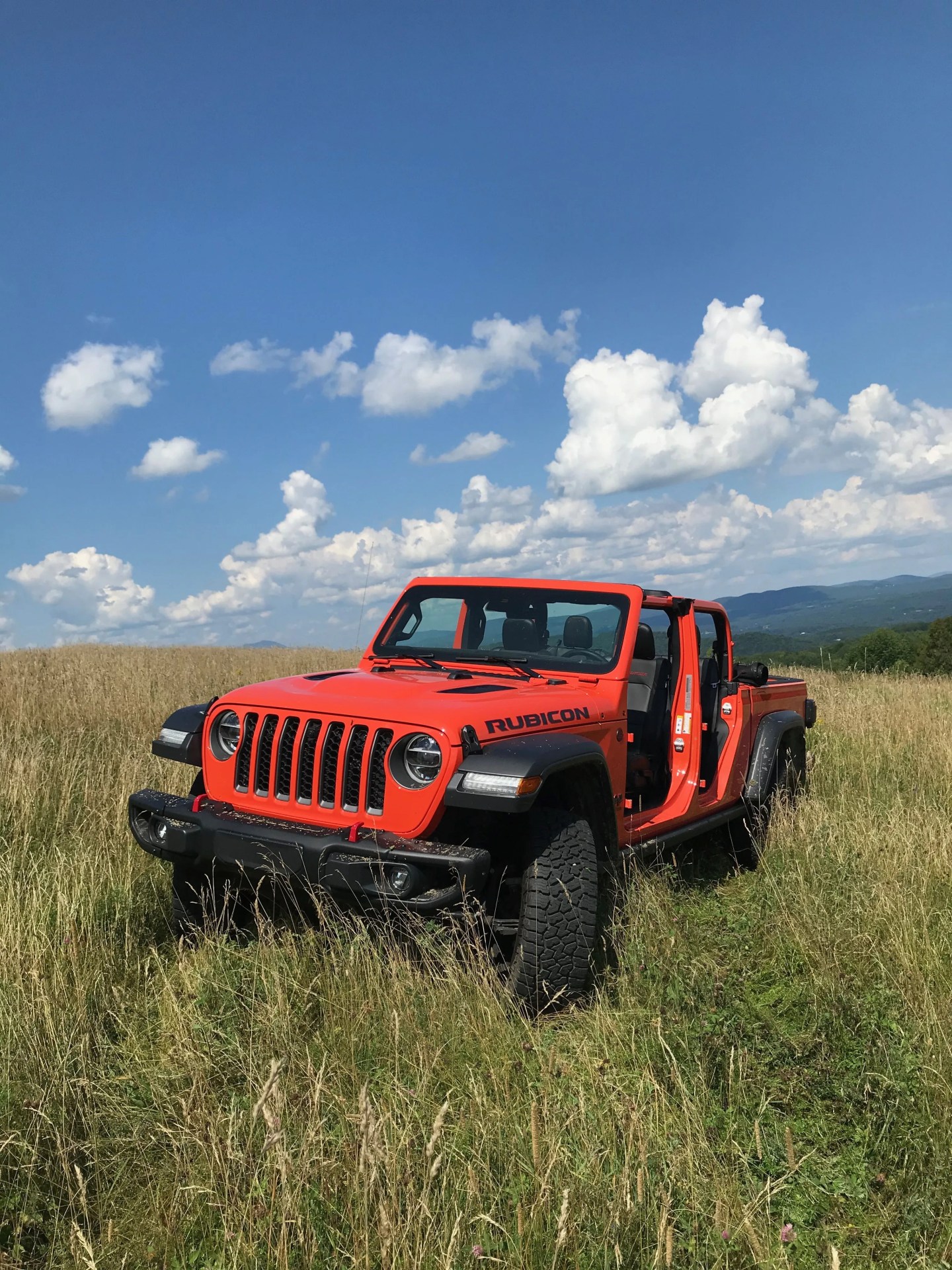 jeep gladiator rubicon orange no doors