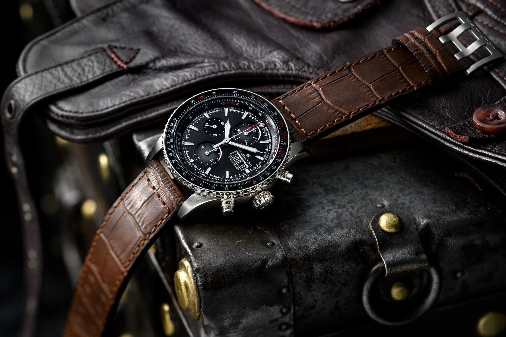 hamilton khaki auto pilot converter chrono