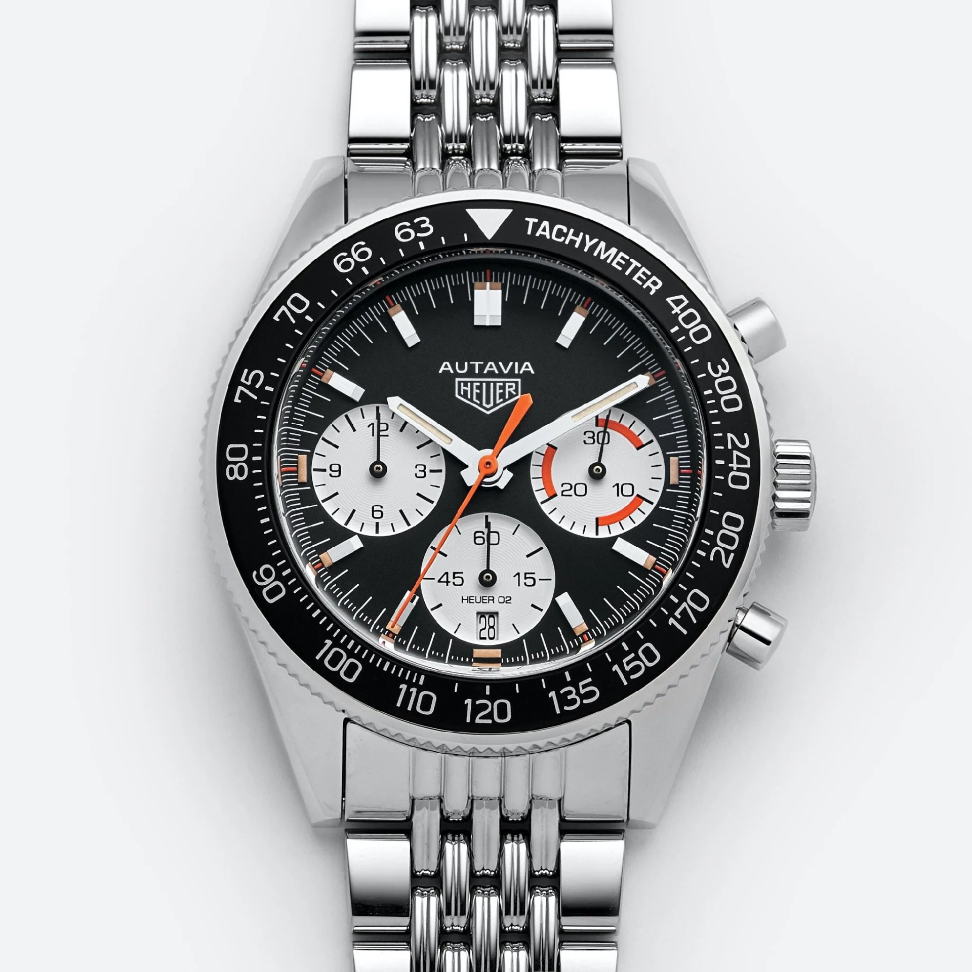 tag heuer chronograph on bracelet